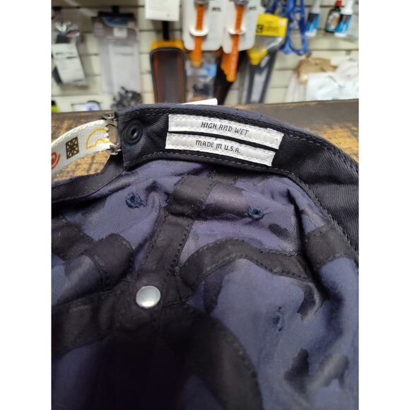 Last Heavy Camouflage Blue Trucker Hat – Embroidered “High and Wet” Adjustable - Picture 10 of 11